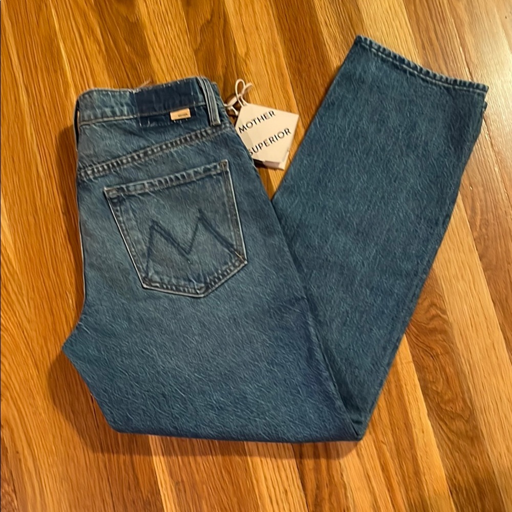 MOTHER Blue Straight Jeans Classic Style